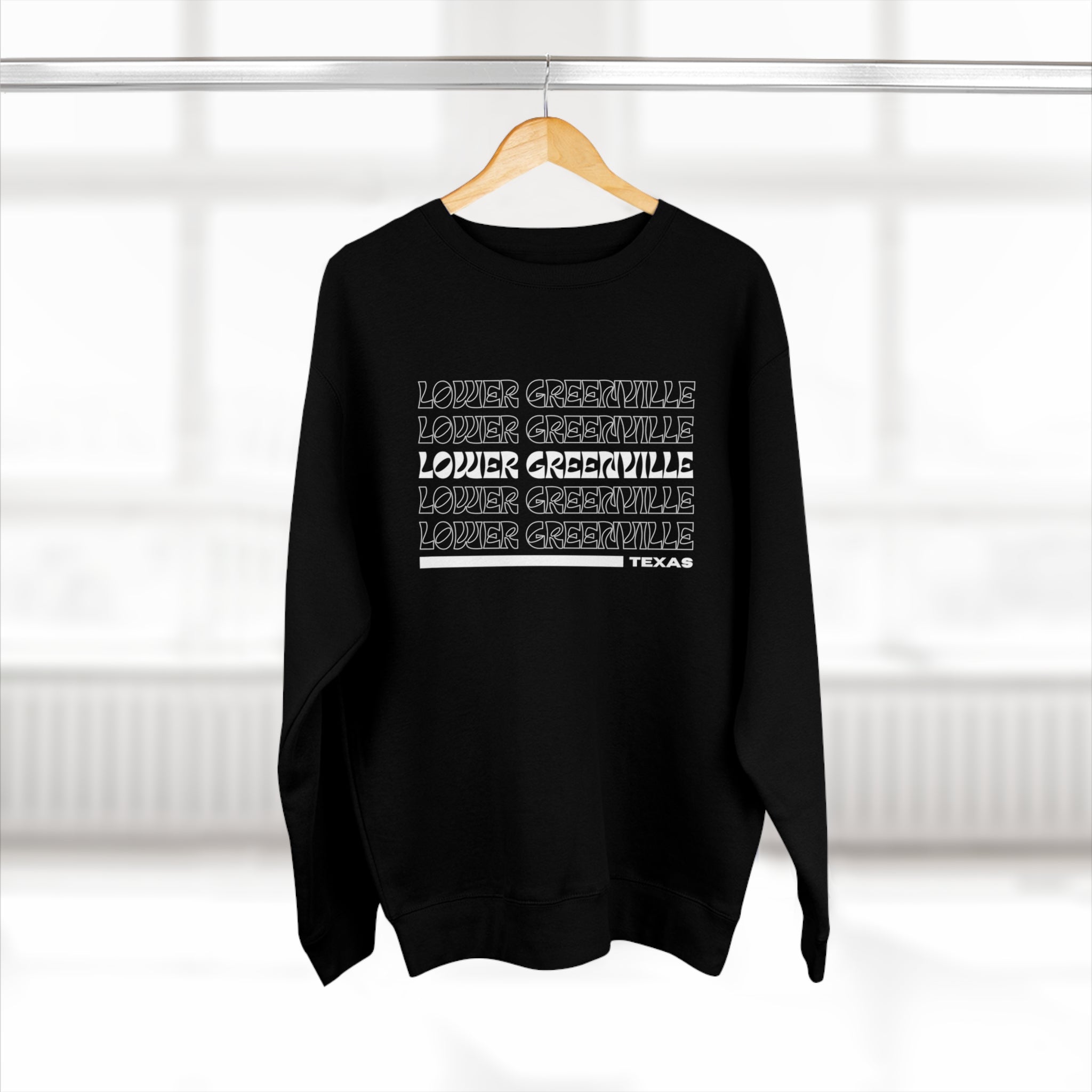 Retro Vibe Lower Greenville Crewneck Sweatshirt - Friends of Lower Greenville