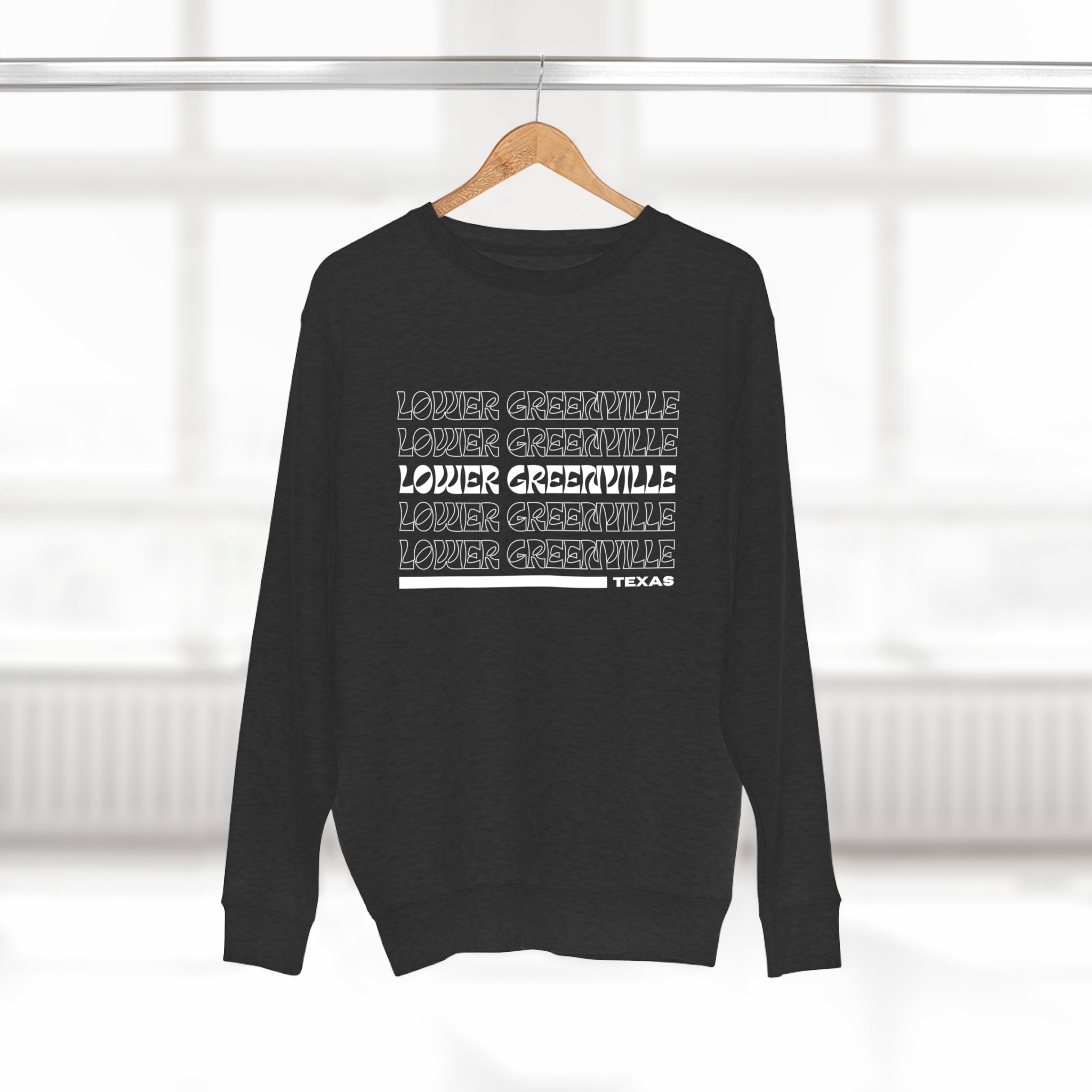 Retro Vibe Lower Greenville Crewneck Sweatshirt - Friends of Lower Greenville
