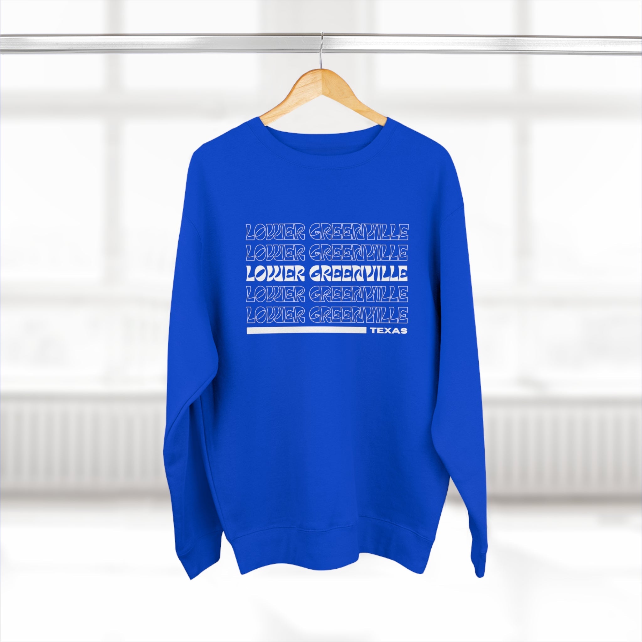 Retro Vibe Lower Greenville Crewneck Sweatshirt - Friends of Lower Greenville