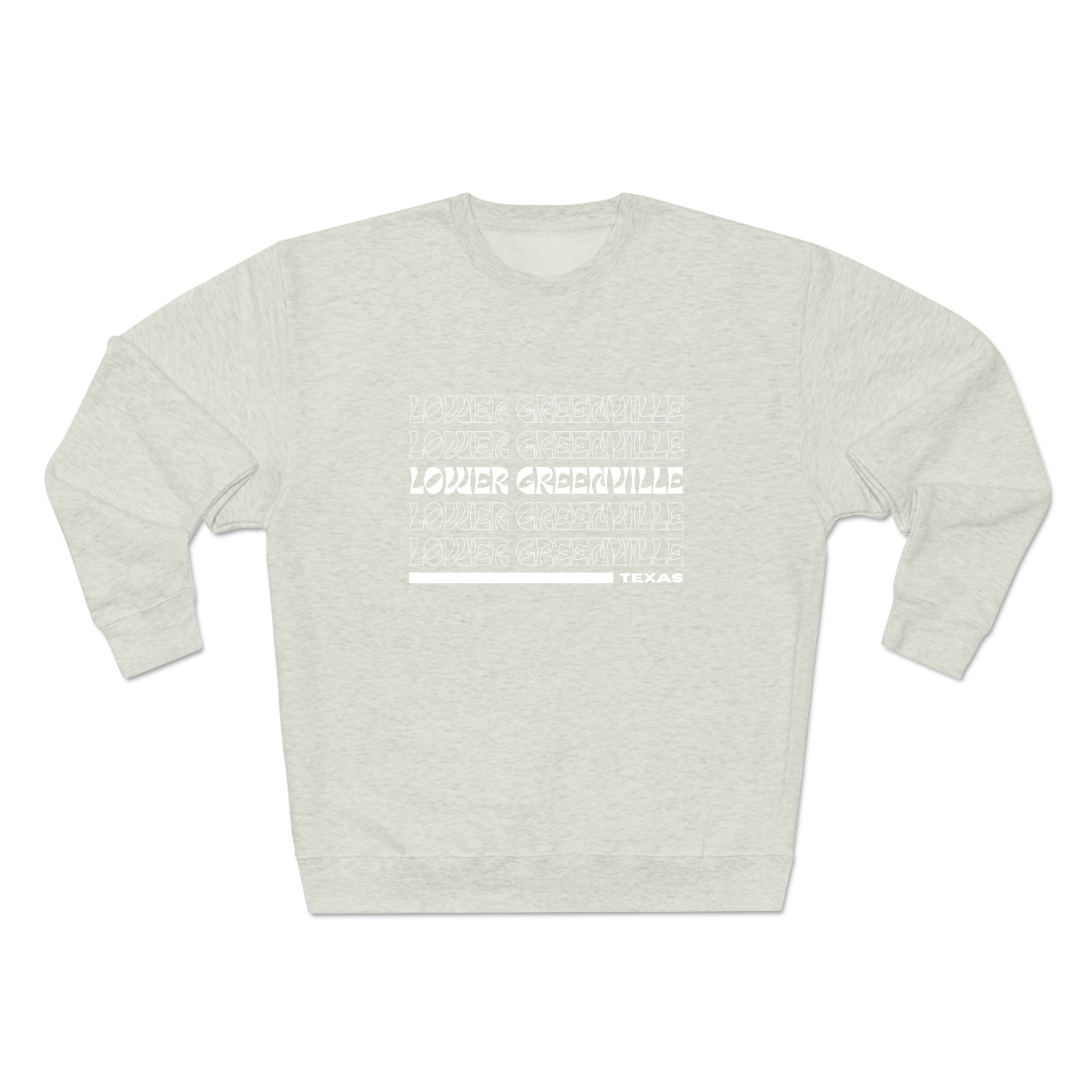 Retro Vibe Lower Greenville Crewneck Sweatshirt - Friends of Lower Greenville