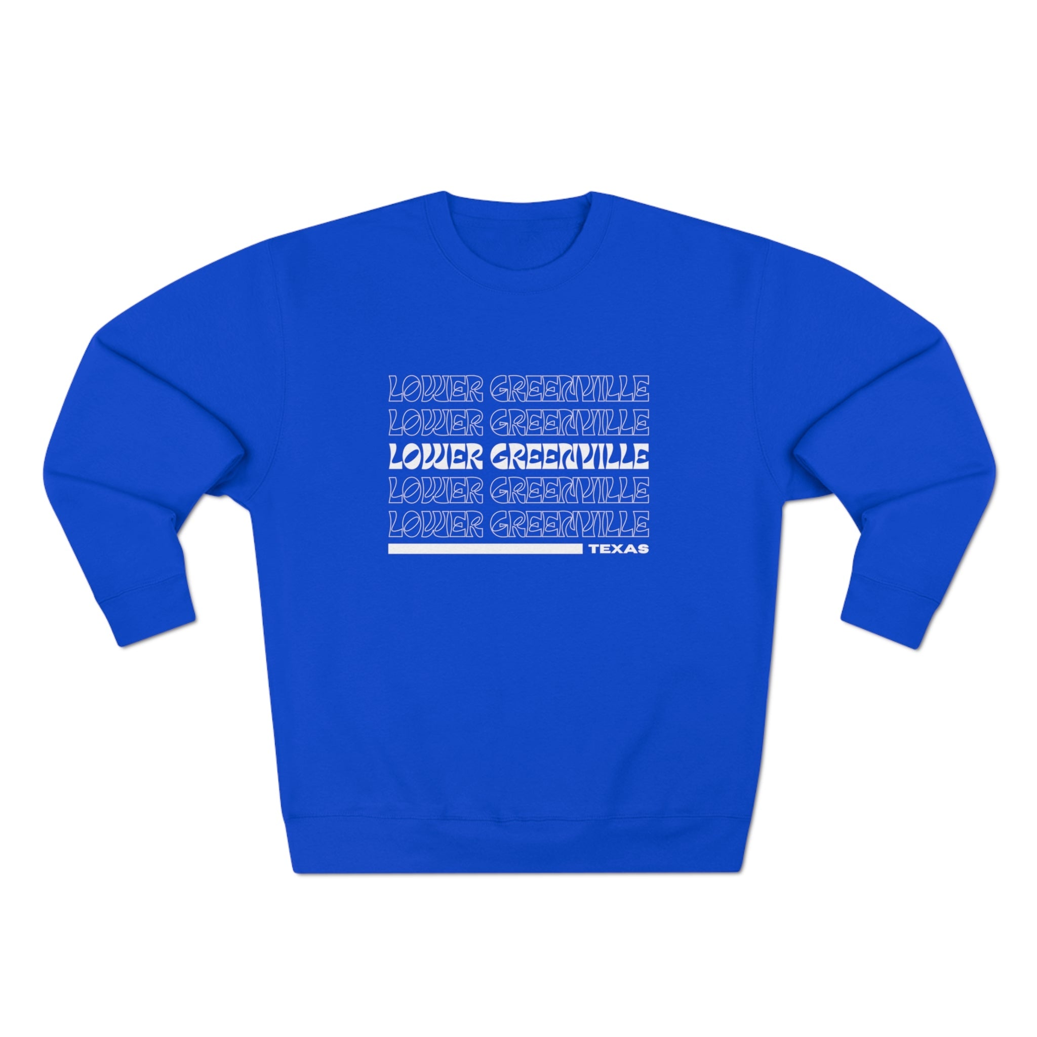 Retro Vibe Lower Greenville Crewneck Sweatshirt - Friends of Lower Greenville