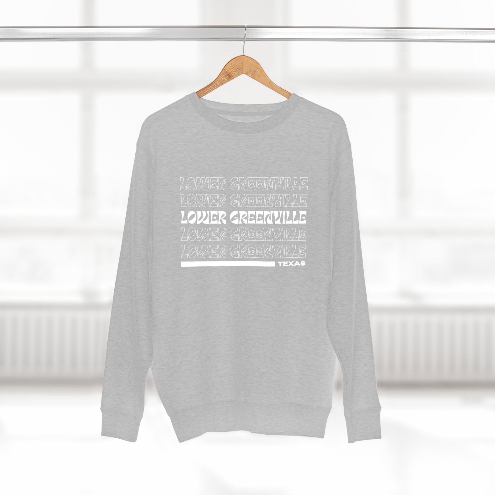 Retro Vibe Lower Greenville Crewneck Sweatshirt - Friends of Lower Greenville