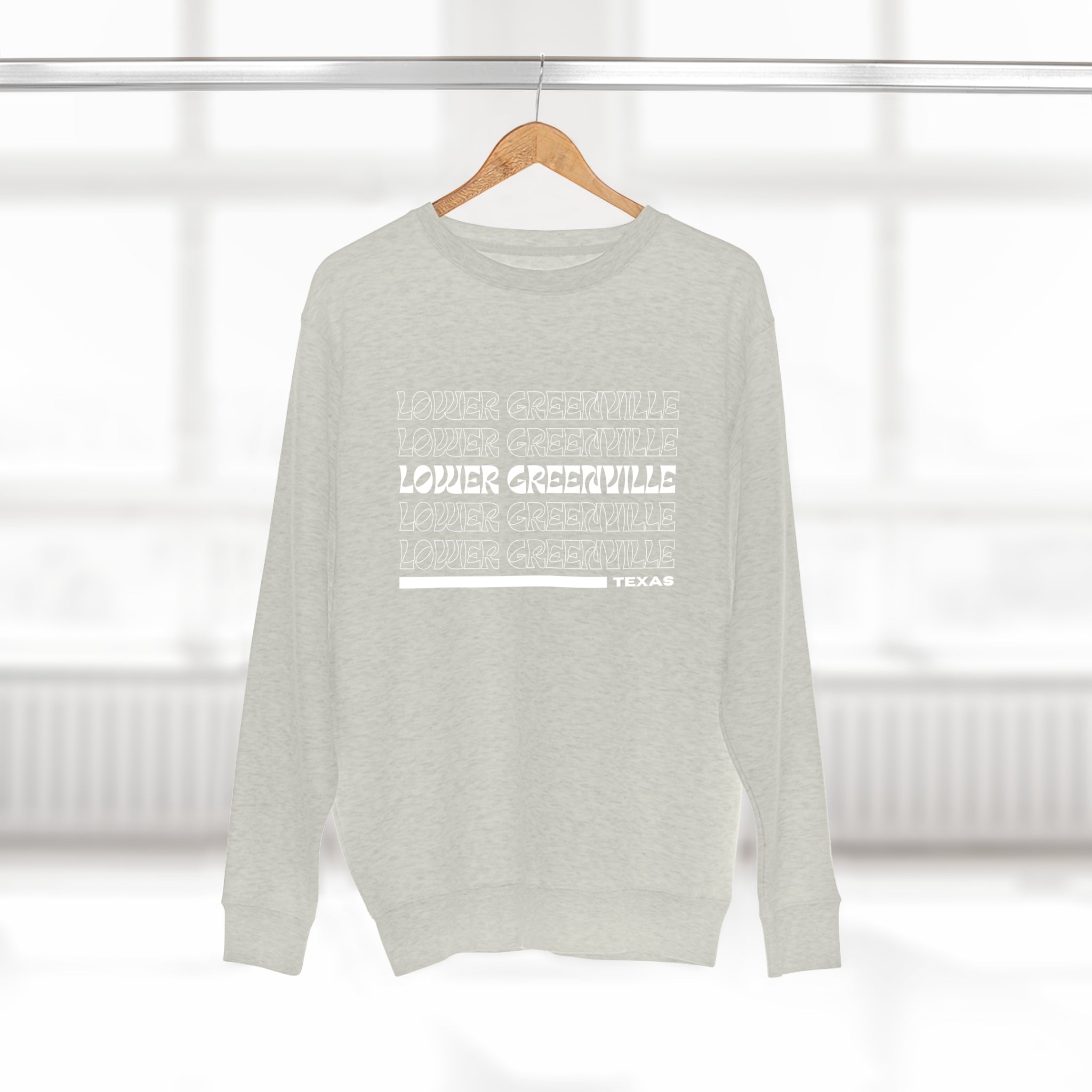 Retro Vibe Lower Greenville Crewneck Sweatshirt - Friends of Lower Greenville