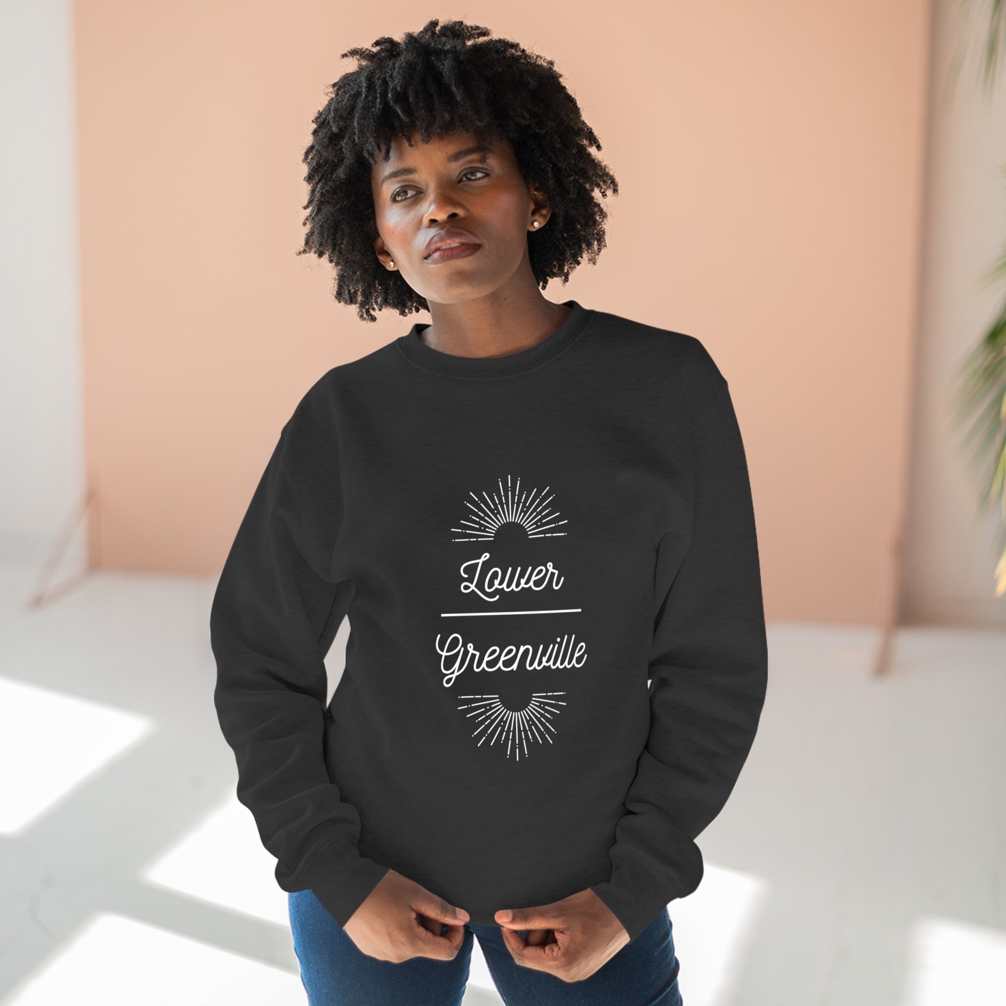 Art Deco Lower Greenville Crewneck Sweatshirt - Friends of Lower Greenville