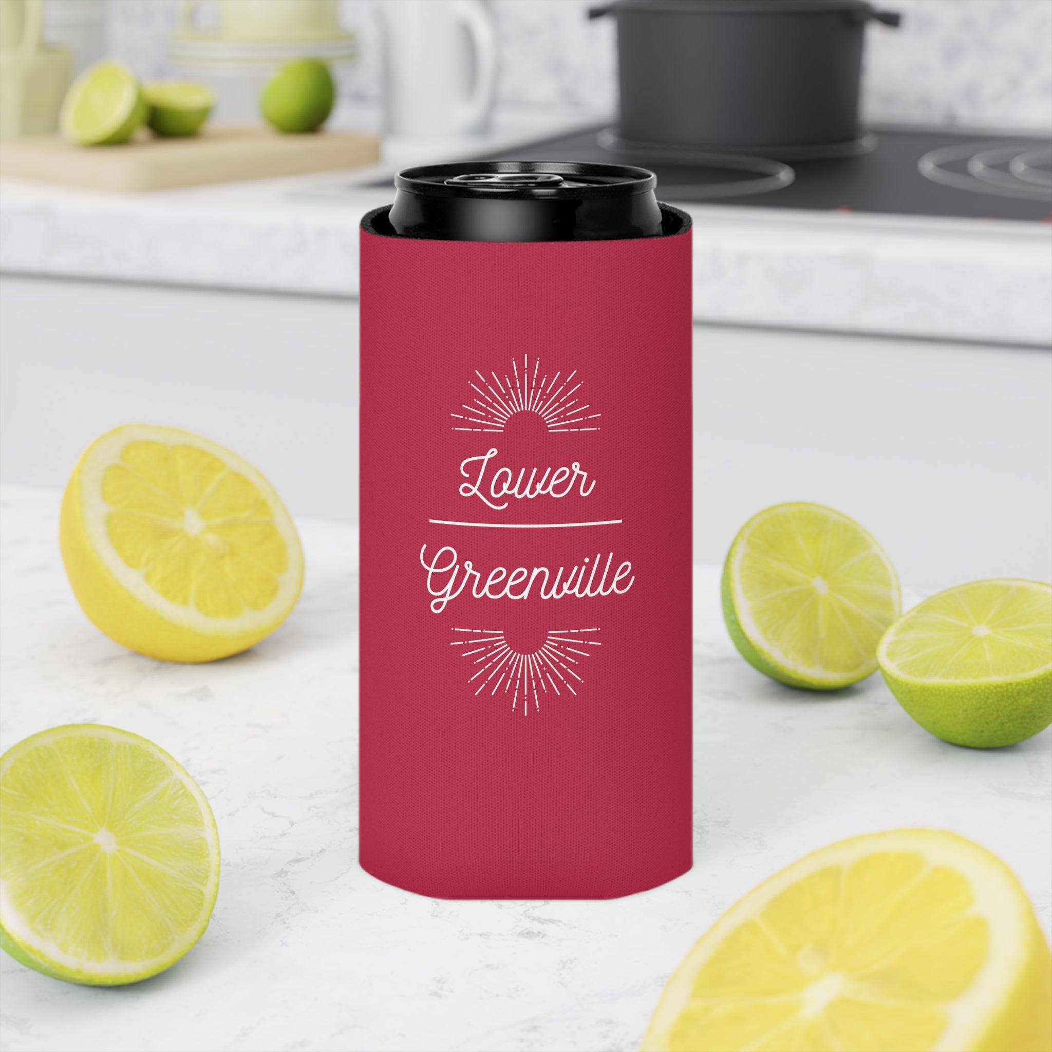 Art Deco Lower Greenville Slim and Regular Can Cooler - Friends of Lower Greenville