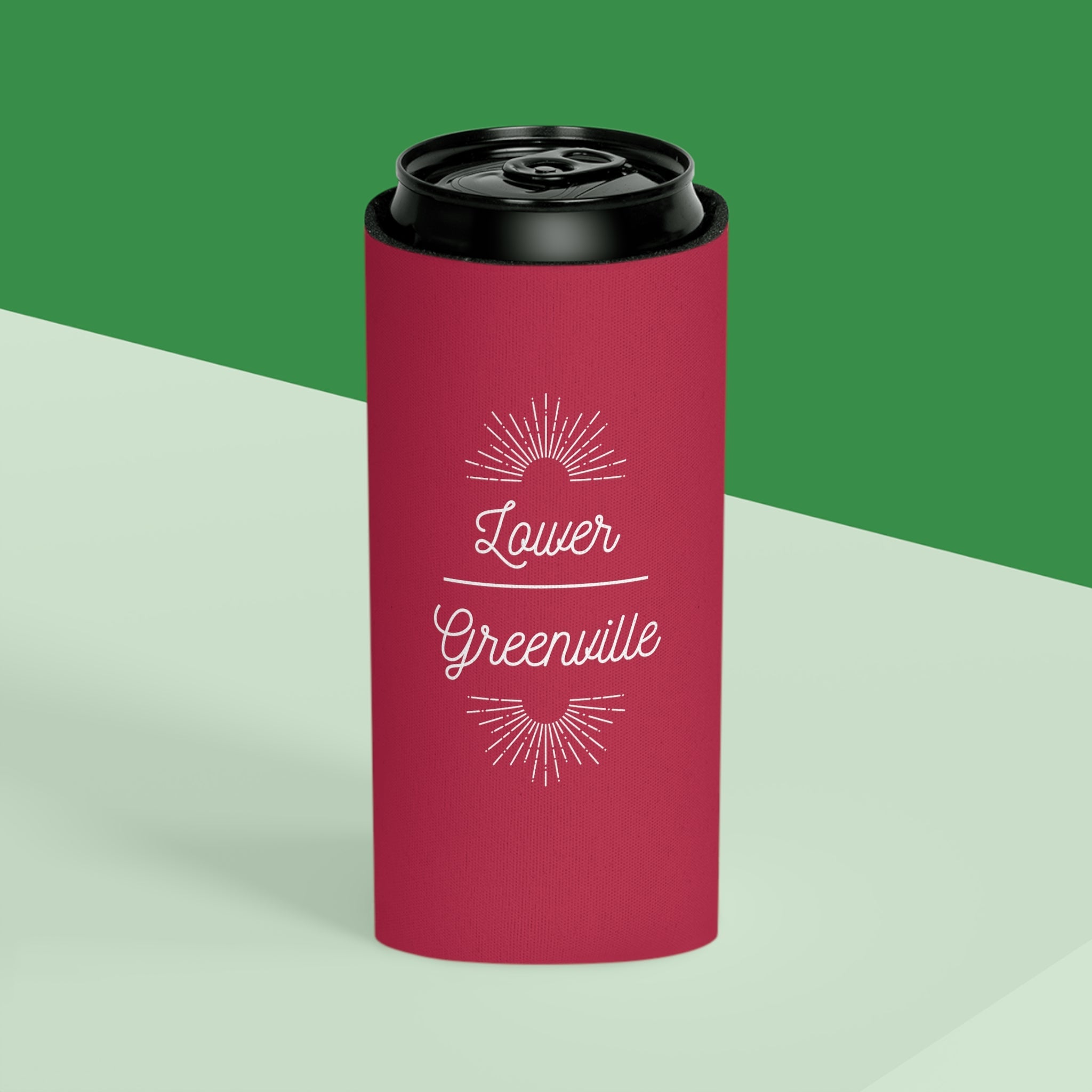 Art Deco Lower Greenville Slim and Regular Can Cooler - Friends of Lower Greenville