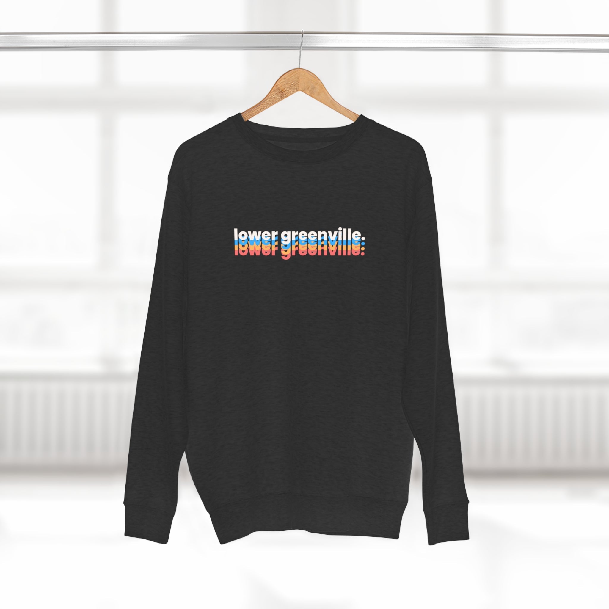 Bright Typography Lower Greenville Crewneck Sweatshirt - Friends of Lower Greenville