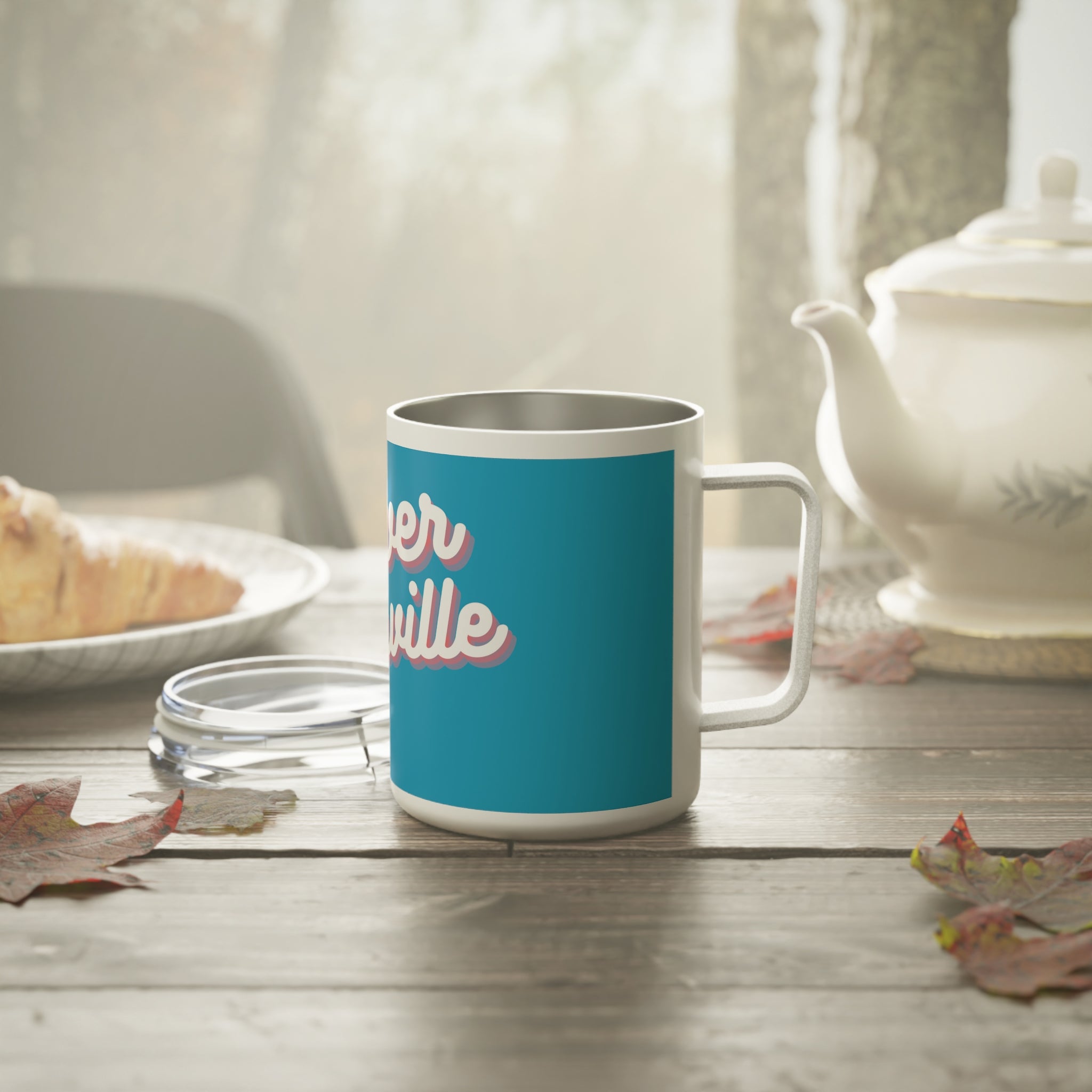 Cursive Lower Greenville Insulated Coffee Mug, 10oz - Friends of Lower Greenville