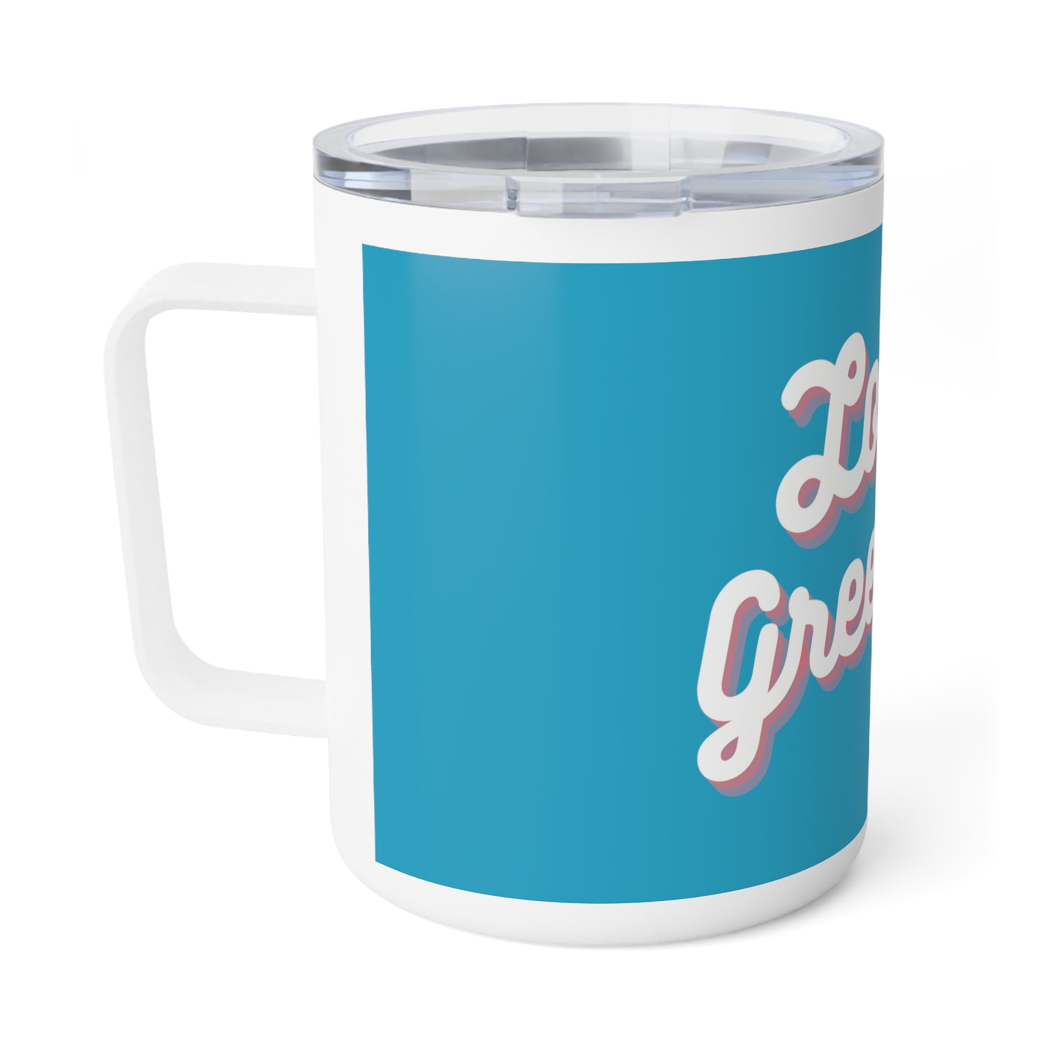 Cursive Lower Greenville Insulated Coffee Mug, 10oz - Friends of Lower Greenville