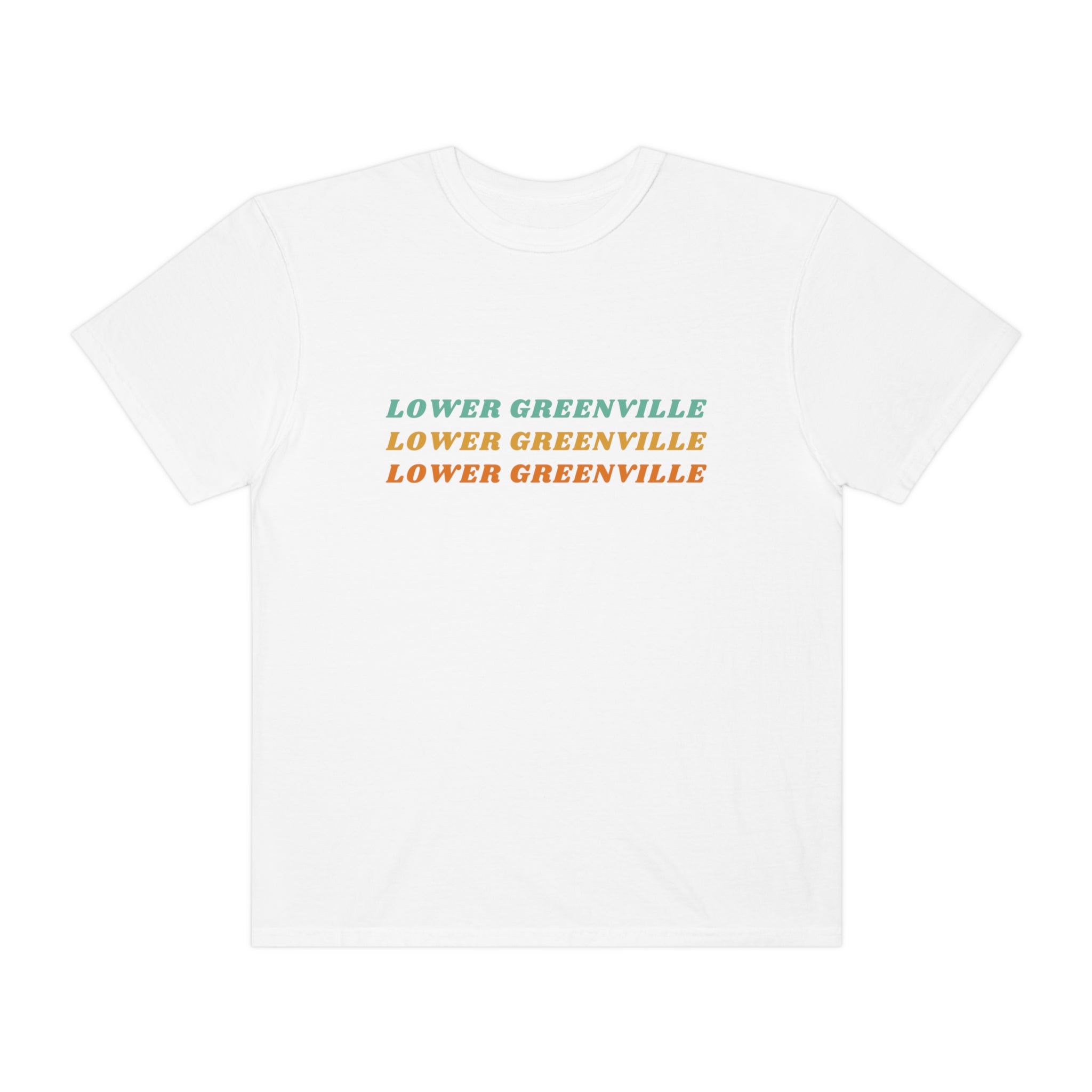 Lower Greenville Retro Typography T-shirt - Friends of Lower Greenville