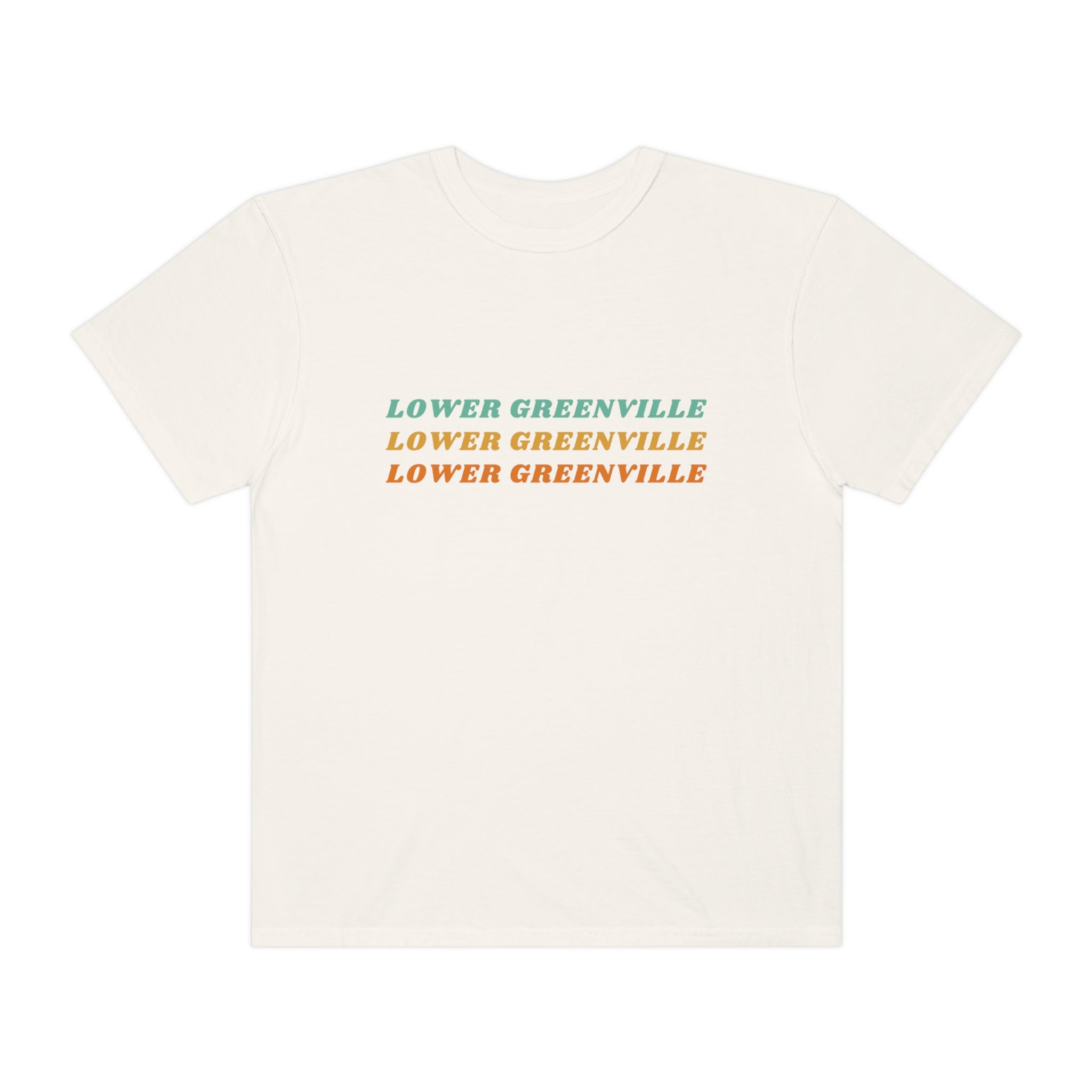 Lower Greenville Retro Typography T-shirt - Friends of Lower Greenville