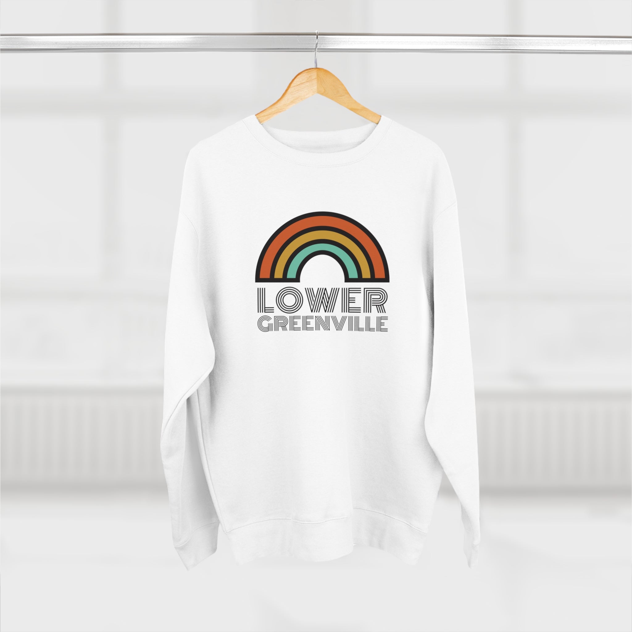 Rainbow Lower Greenville Crewneck Sweatshirt - Friends of Lower Greenville