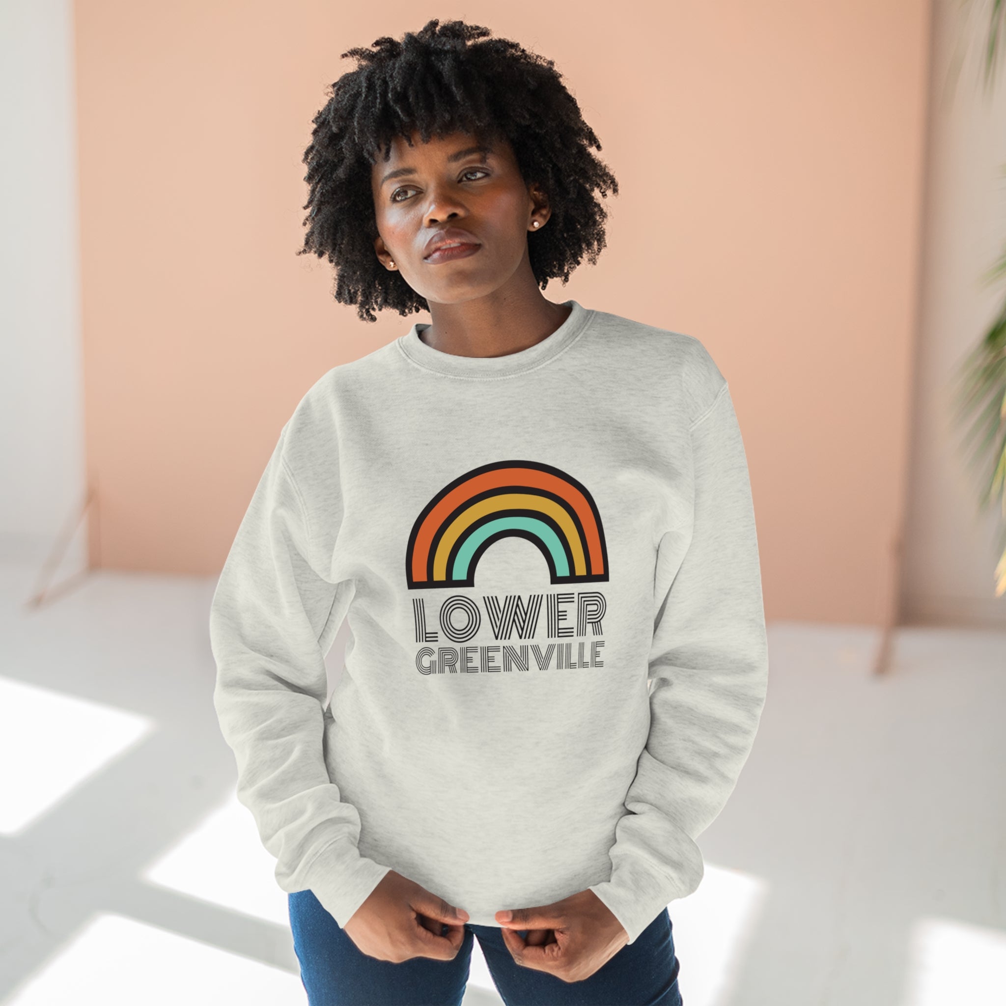 Rainbow Lower Greenville Crewneck Sweatshirt - Friends of Lower Greenville