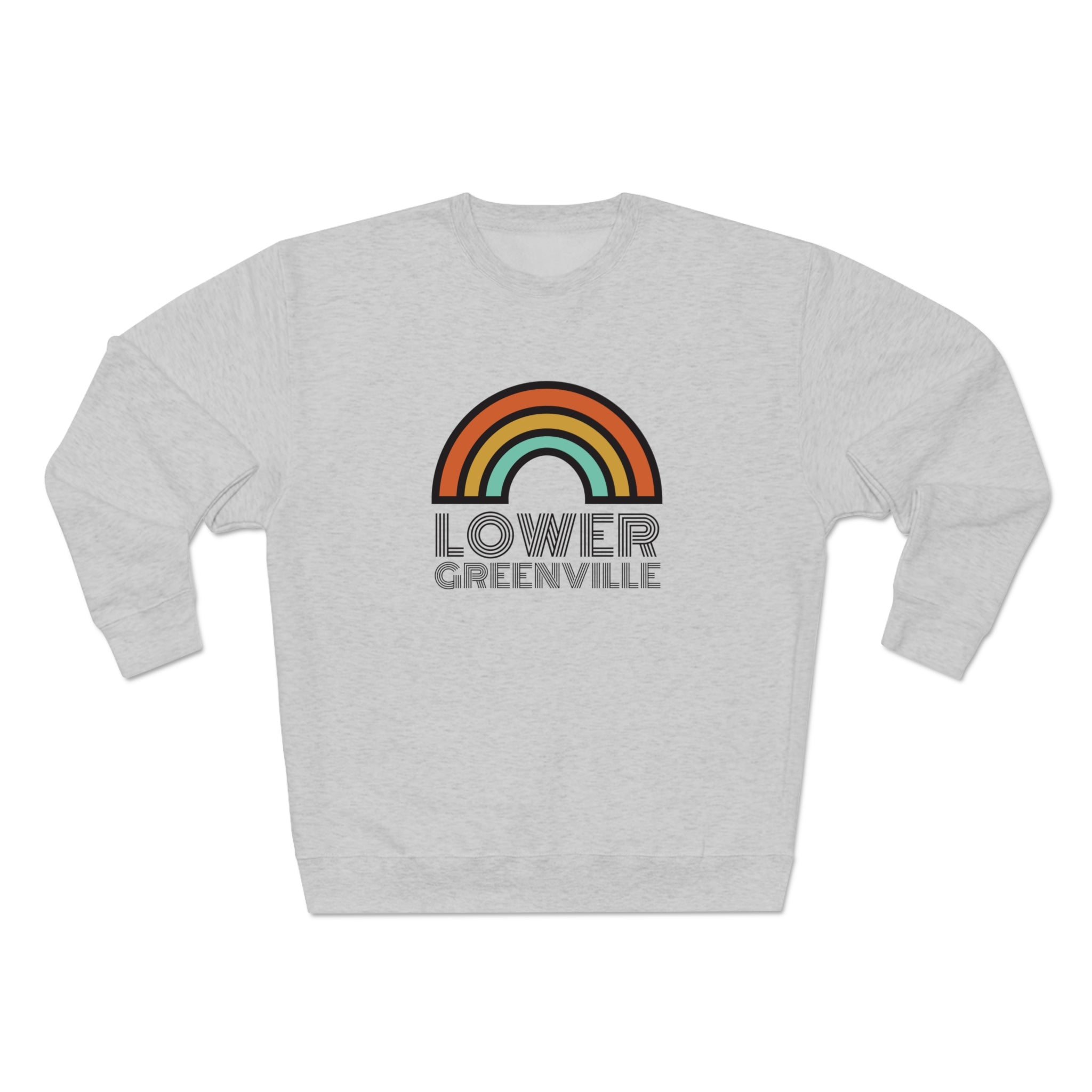 Rainbow Lower Greenville Crewneck Sweatshirt - Friends of Lower Greenville