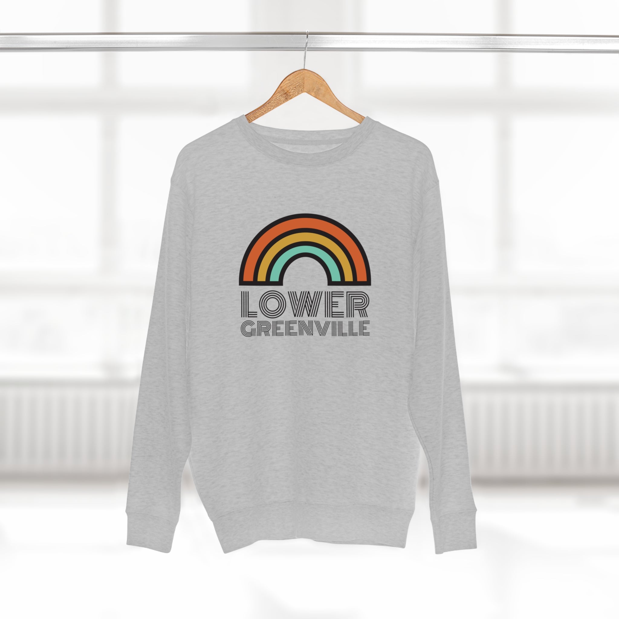 Rainbow Lower Greenville Crewneck Sweatshirt - Friends of Lower Greenville