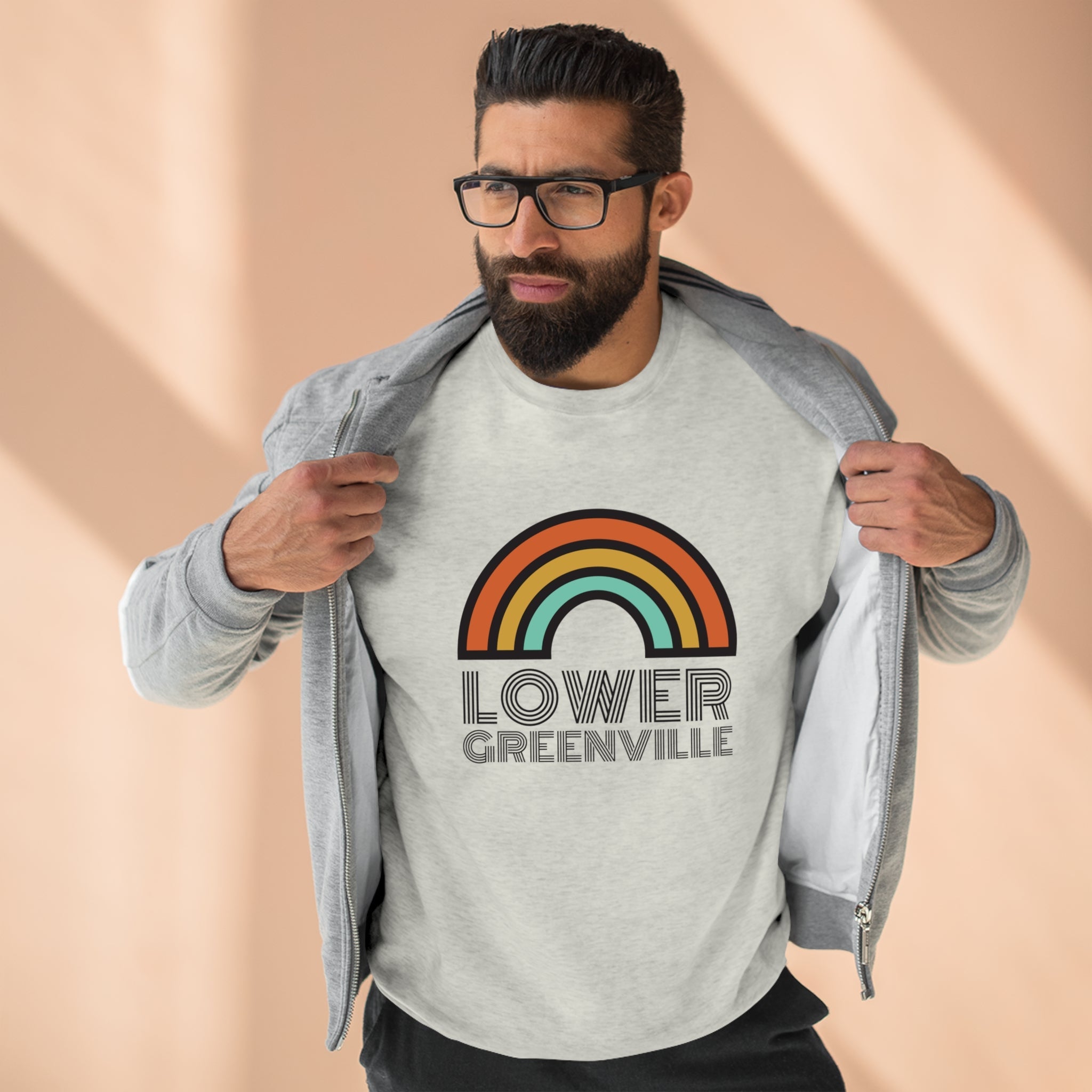 Rainbow Lower Greenville Crewneck Sweatshirt - Friends of Lower Greenville