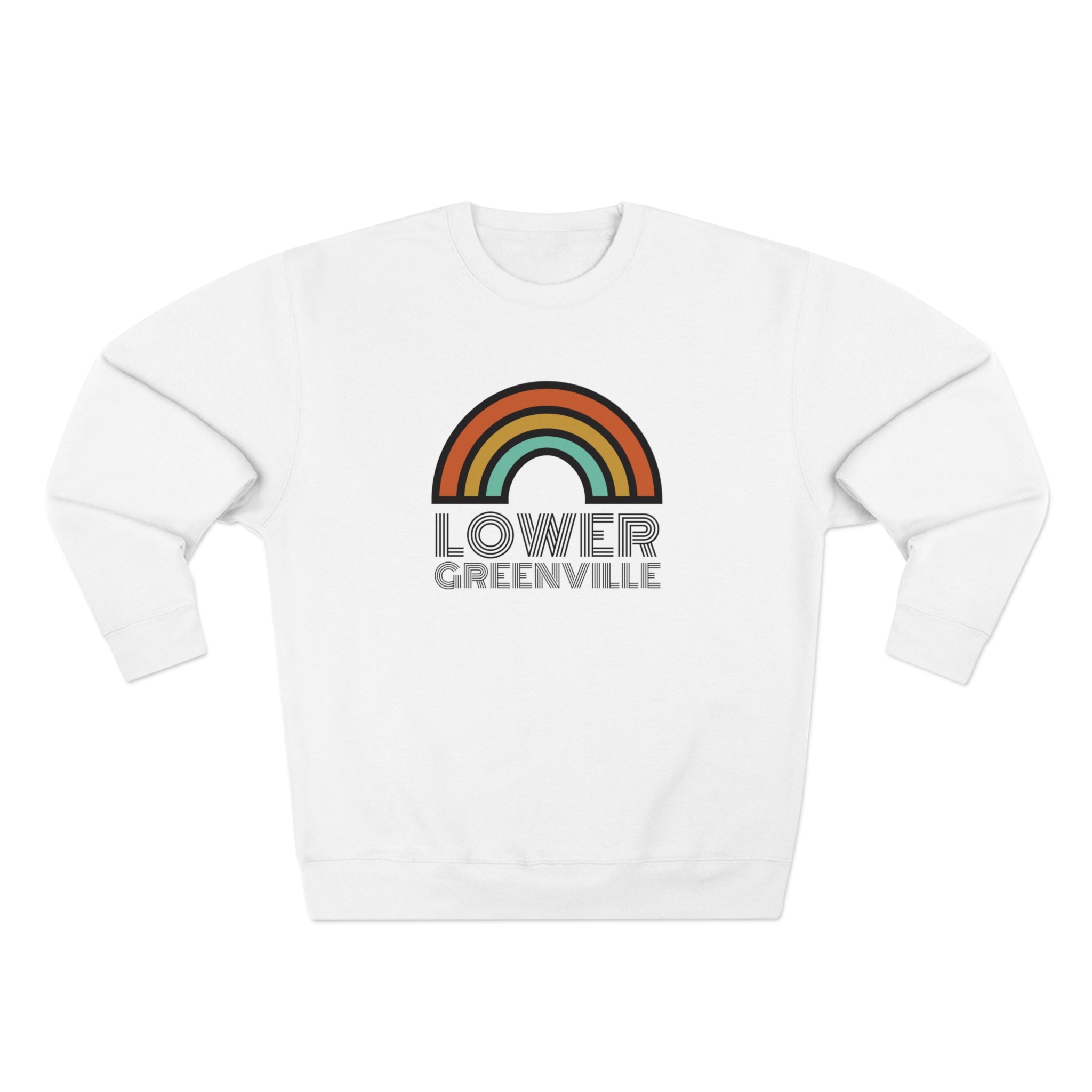 Rainbow Lower Greenville Crewneck Sweatshirt - Friends of Lower Greenville