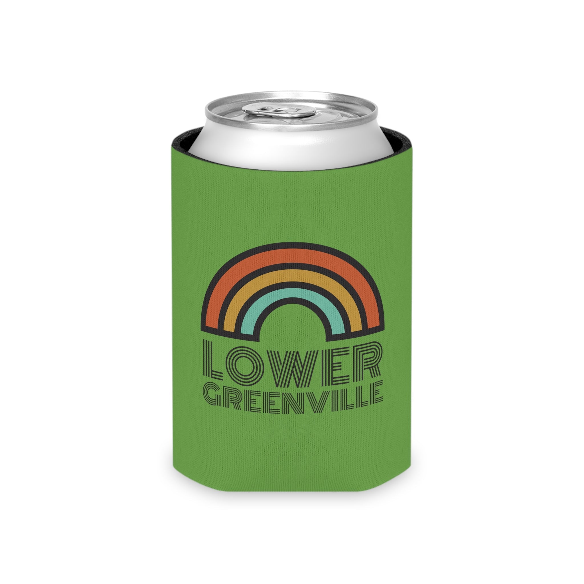 Rainbow Lower Greenville Slim and Regular Can Cooler - Friends of Lower Greenville