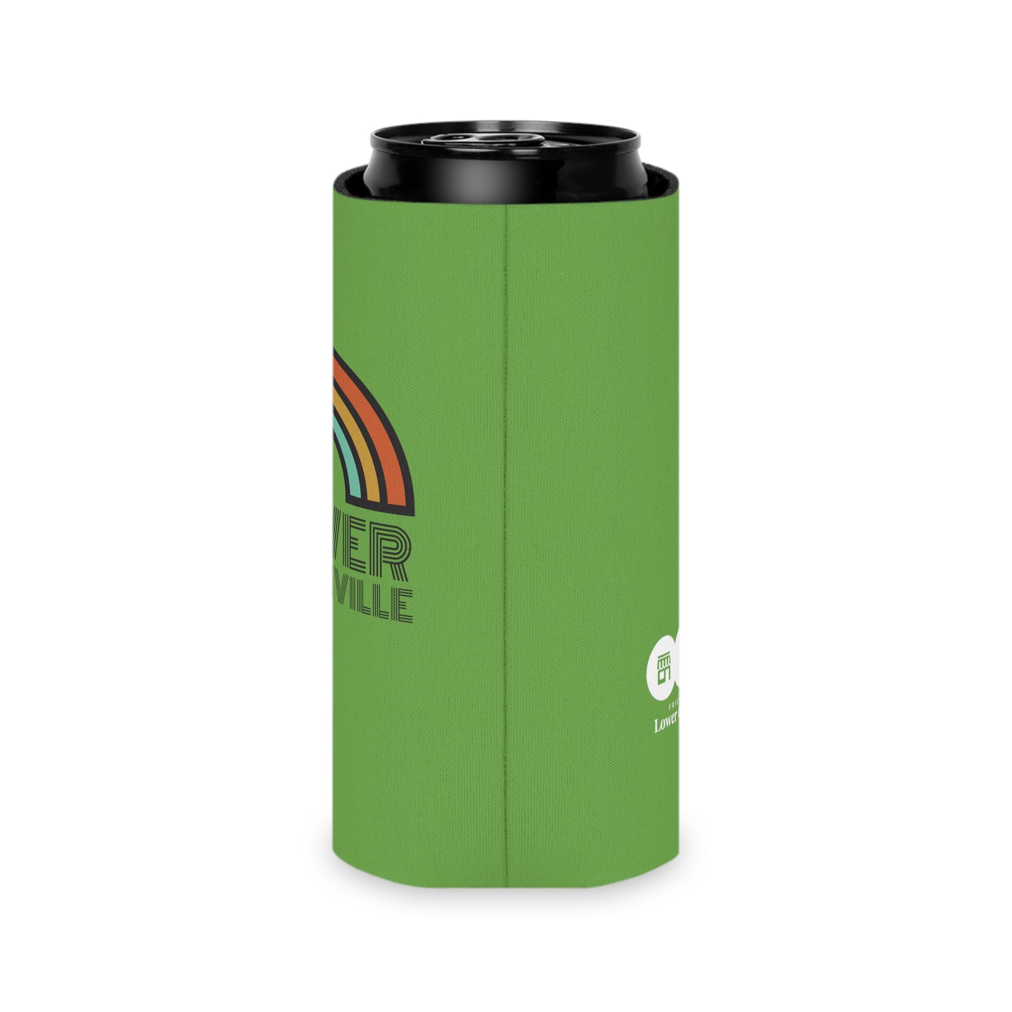 Rainbow Lower Greenville Slim and Regular Can Cooler - Friends of Lower Greenville