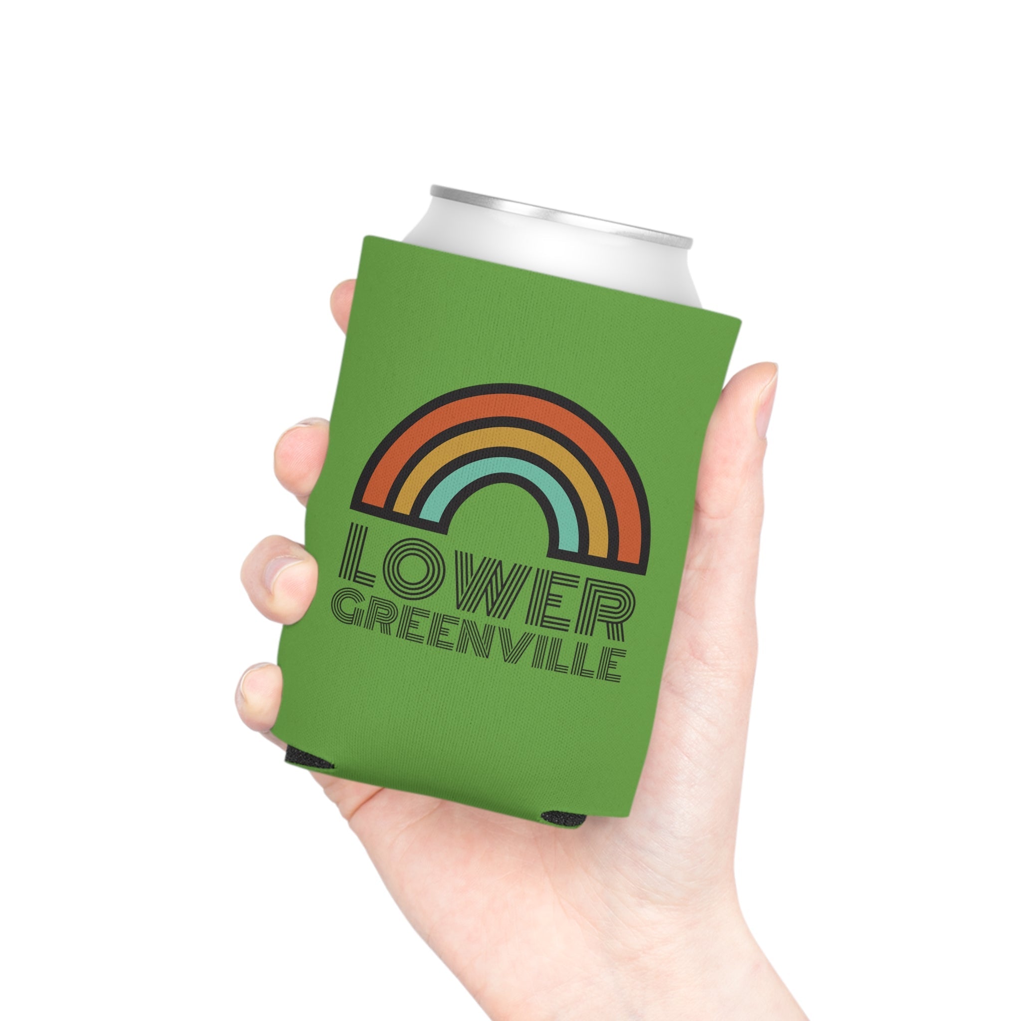 Rainbow Lower Greenville Slim and Regular Can Cooler - Friends of Lower Greenville