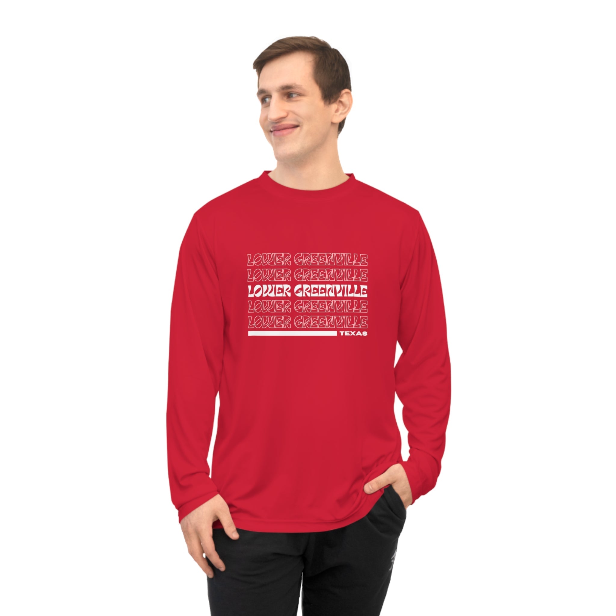 Retro Vibe Lower Greenville Athletic Long Sleeve Shirt - Friends of Lower Greenville